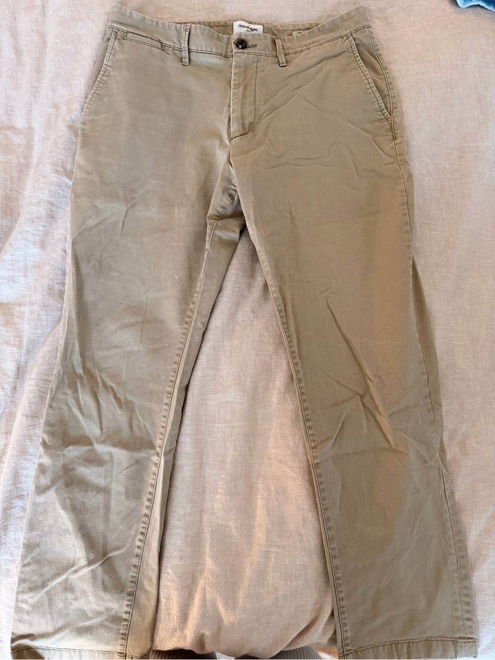 Goodfellow & Co Tan Straight Fit Chino Pants